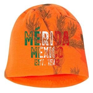 MéRida City Of Mexico Founded 1542 Mexico Flag Kati - Camo Knit Beanie