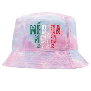 MéRida City Of Mexico Founded 1542 Mexico Flag Tie-Dyed Bucket Hat