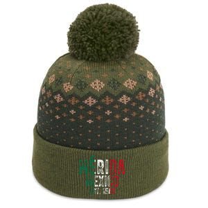 MéRida City Of Mexico Founded 1542 Mexico Flag The Baniff Cuffed Pom Beanie