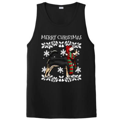 Merry Christmas Ornat Black Chihuahua Xmas Santa Gift PosiCharge Competitor Tank