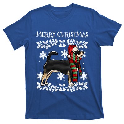 Merry Christmas Ornat Black Chihuahua Xmas Santa Gift T-Shirt