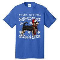 Merry Christmas Ornat Black Chihuahua Xmas Santa Gift Tall T-Shirt