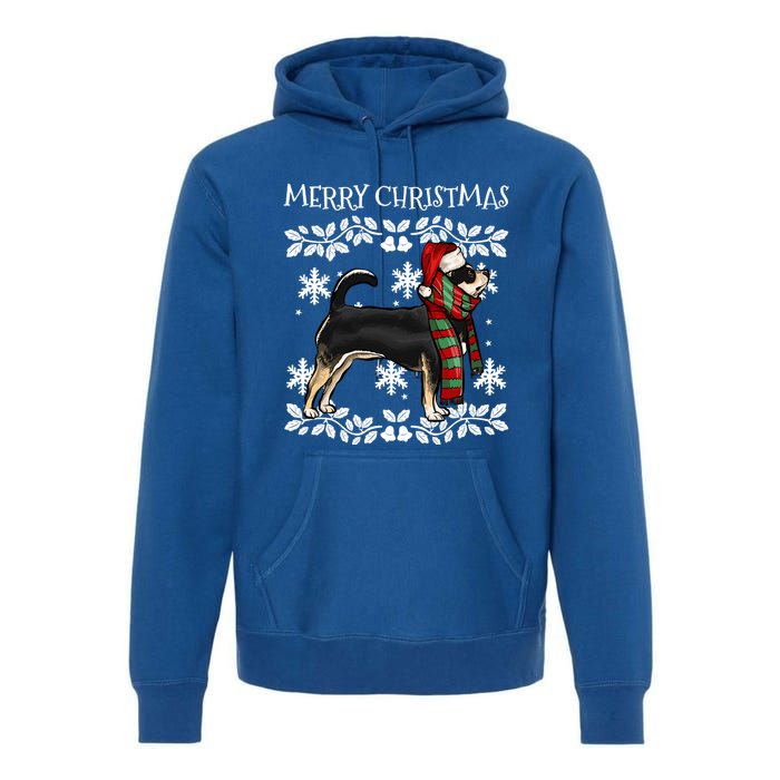 Merry Christmas Ornat Black Chihuahua Xmas Santa Gift Premium Hoodie