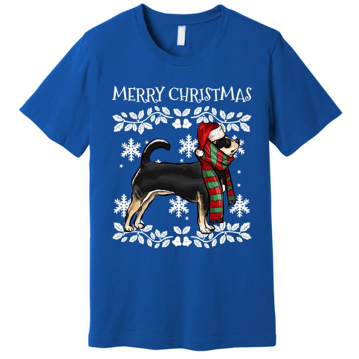 Merry Christmas Ornat Black Chihuahua Xmas Santa Gift Premium T-Shirt