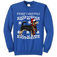 Merry Christmas Ornat Black Chihuahua Xmas Santa Gift Tall Sweatshirt