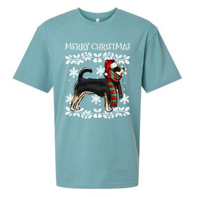 Merry Christmas Ornat Black Chihuahua Xmas Santa Gift Sueded Cloud Jersey T-Shirt