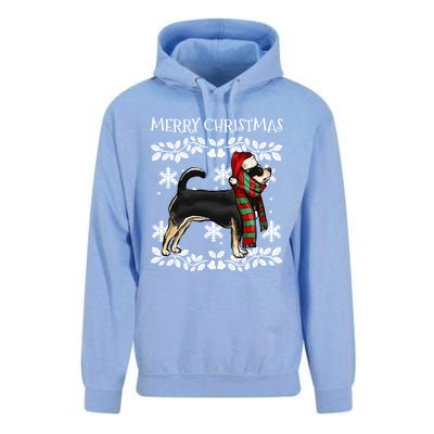 Merry Christmas Ornat Black Chihuahua Xmas Santa Gift Unisex Surf Hoodie