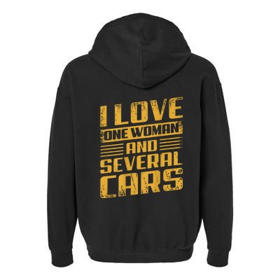 Mechanic Car (On Back) Garment-Dyed Fleece Hoodie