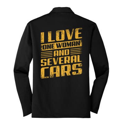 Mechanic Car (On Back) Silk Touch Performance Long Sleeve Polo