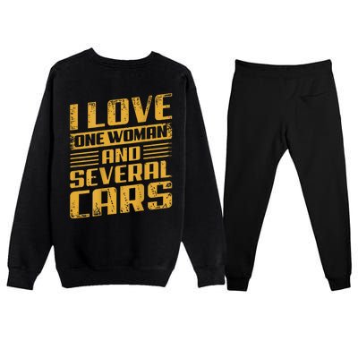 Mechanic Car (On Back) Premium Crewneck Sweatsuit Set