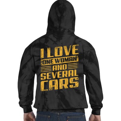 Mechanic Car (On Back) Tie Dye Hoodie