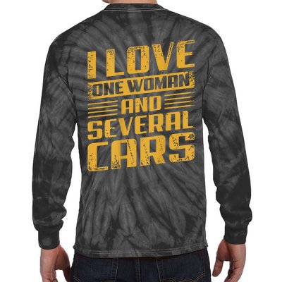 Mechanic Car (On Back) Tie-Dye Long Sleeve Shirt