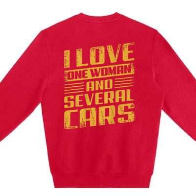 Mechanic Car (On Back) Premium Crewneck Sweatshirt