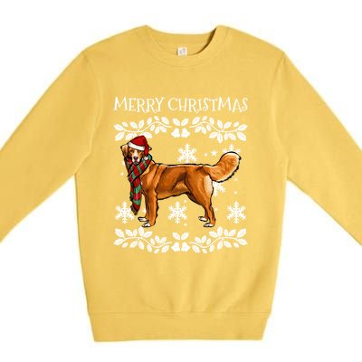 Merry Christmas Ornat Scotia Duck Tolling Retrievers Xmas Great Gift Premium Crewneck Sweatshirt