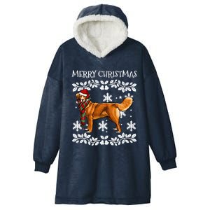 Merry Christmas Ornat Scotia Duck Tolling Retrievers Xmas Great Gift Hooded Wearable Blanket