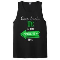 Matching Christmas Outfit For Couples HeS The Naughty One PosiCharge Competitor Tank