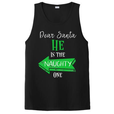 Matching Christmas Outfit For Couples HeS The Naughty One PosiCharge Competitor Tank