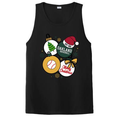 Merry Christmas Oakland Baseball Est 1901 PosiCharge Competitor Tank