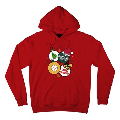 Merry Christmas Oakland Baseball Est 1901 Hoodie