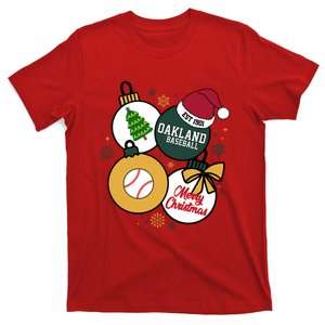 Merry Christmas Oakland Baseball Est 1901 T-Shirt