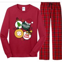 Merry Christmas Oakland Baseball Est 1901 Long Sleeve Pajama Set