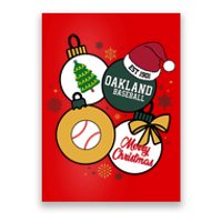 Merry Christmas Oakland Baseball Est 1901 Poster