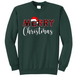 Merry Christmas Plaid Santa Holiday Sweatshirt