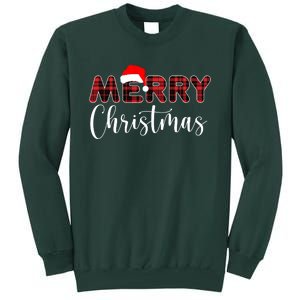 Merry Christmas Plaid Santa Holiday Tall Sweatshirt