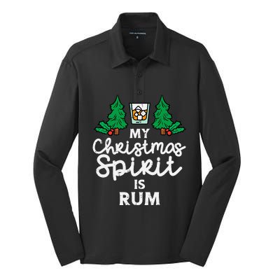 My Christmas Party Funny Xmas Winter Adults Silk Touch Performance Long Sleeve Polo