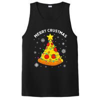 Merry Crustmas Pizza Christmas Tree Light Xmas PosiCharge Competitor Tank