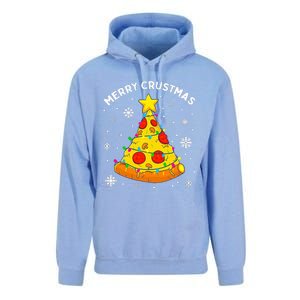 Merry Crustmas Pizza Christmas Tree Light Xmas Unisex Surf Hoodie