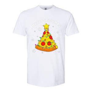 Merry Crustmas Pizza Christmas Tree Light Xmas Softstyle CVC T-Shirt