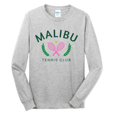 Malibu California Preppy Tennis Club Tall Long Sleeve T-Shirt