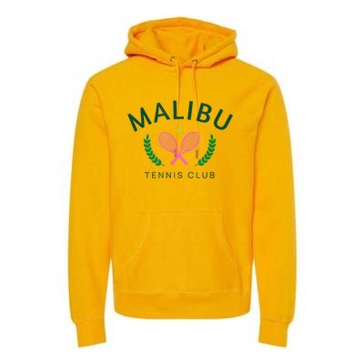 Malibu California Preppy Tennis Club Premium Hoodie