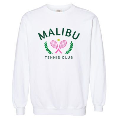 Malibu California Preppy Tennis Club Garment-Dyed Sweatshirt