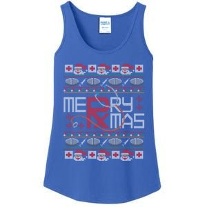 Merry Christmas Pharmacy Crew Funny Pharmacist Ugly Sweater Cute Gift Ladies Essential Tank