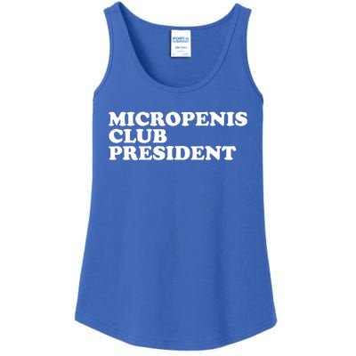 Micropenis Club President Funny Meme Sarcastic Stupid Cringe Ladies Essential Tank