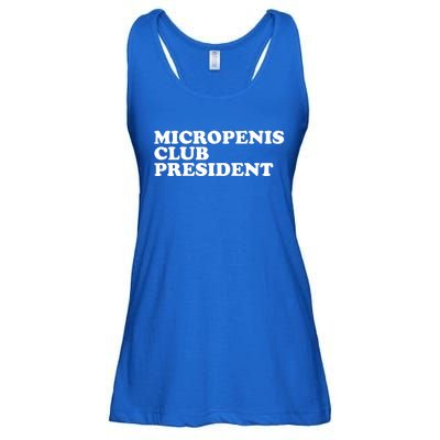 Micropenis Club President Funny Meme Sarcastic Stupid Cringe Ladies Essential Flowy Tank