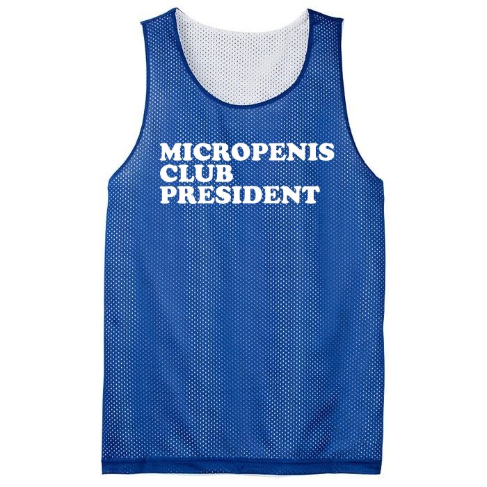 Micropenis Club President Funny Meme Sarcastic Stupid Cringe Mesh Reversible Basketball Jersey Tank