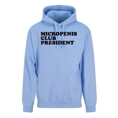 Micropenis Club President Funny Meme Sarcastic Stupid Cringe Unisex Surf Hoodie