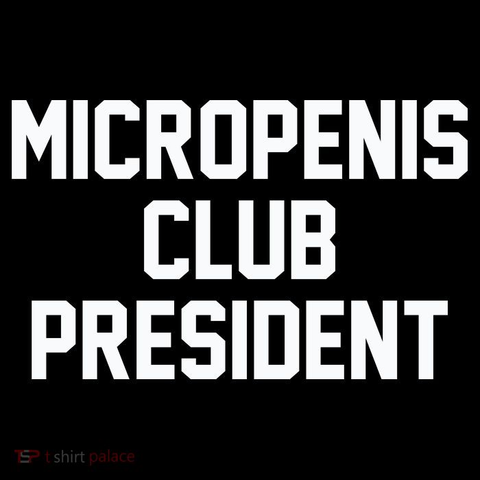 Micropenis Club President Funny Saying Sarcastic Guys Hoodie