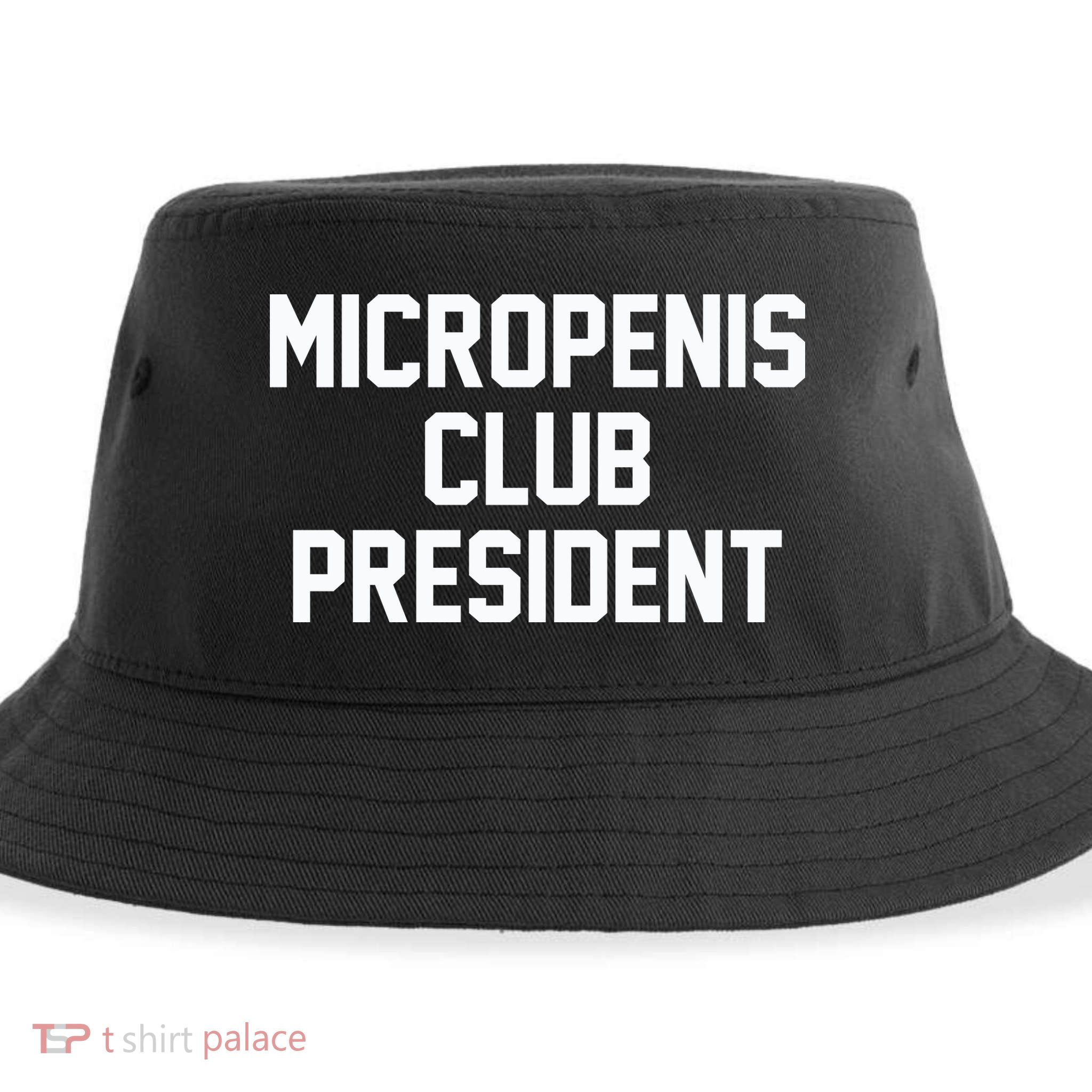 Micropenis Club President Funny Saying Sarcastic Guys Sustainable Bucket Hat