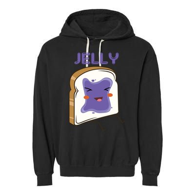 Matching Couple Peanut Butter And Jelly Gift Garment-Dyed Fleece Hoodie