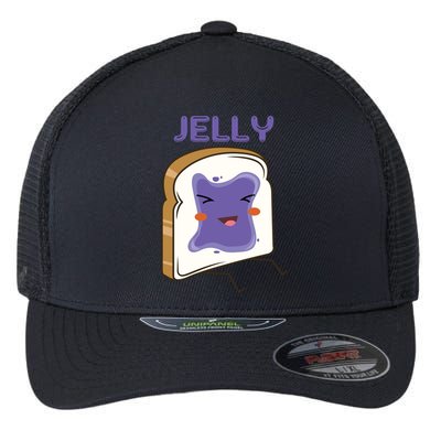 Matching Couple Peanut Butter And Jelly Gift Flexfit Unipanel Trucker Cap
