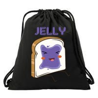 Matching Couple Peanut Butter And Jelly Gift Drawstring Bag