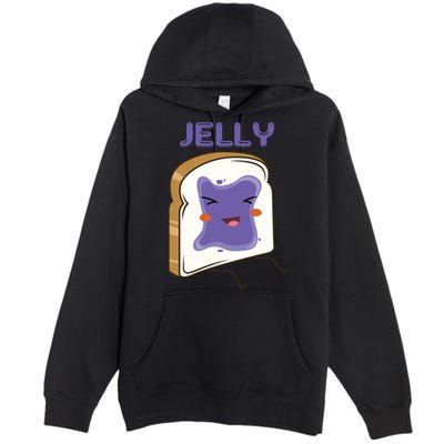 Matching Couple Peanut Butter And Jelly Gift Premium Pullover Hoodie