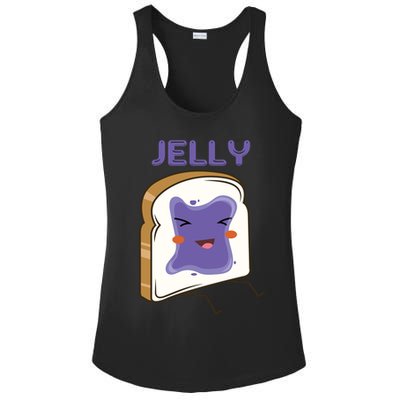 Matching Couple Peanut Butter And Jelly Gift Ladies PosiCharge Competitor Racerback Tank