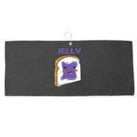 Matching Couple Peanut Butter And Jelly Gift Large Microfiber Waffle Golf Towel