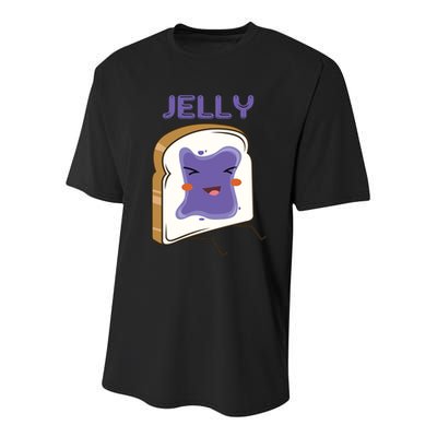 Matching Couple Peanut Butter And Jelly Gift Youth Performance Sprint T-Shirt