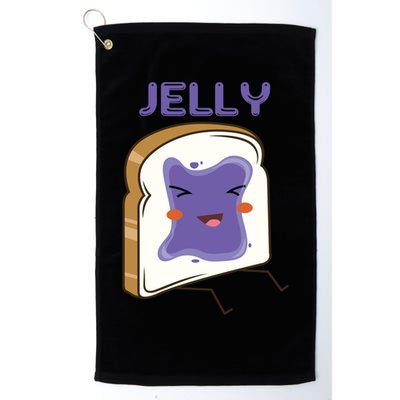 Matching Couple Peanut Butter And Jelly Gift Golf Towel
